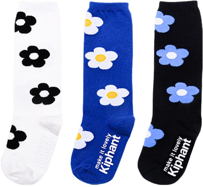 키펀트 플라워 니삭스 3족 세트