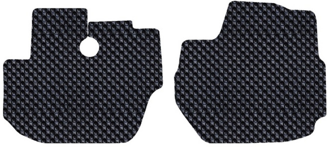 오토가드 엠보싱 3D 벌집 고무 자동차 매트 1열, 블랙, 포터1/포터2 공용