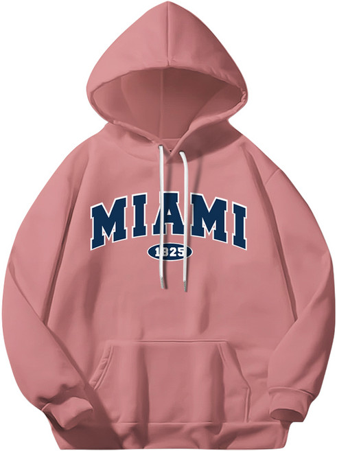 일루소 남녀공용 마이애미 소프트 특양면 후드티