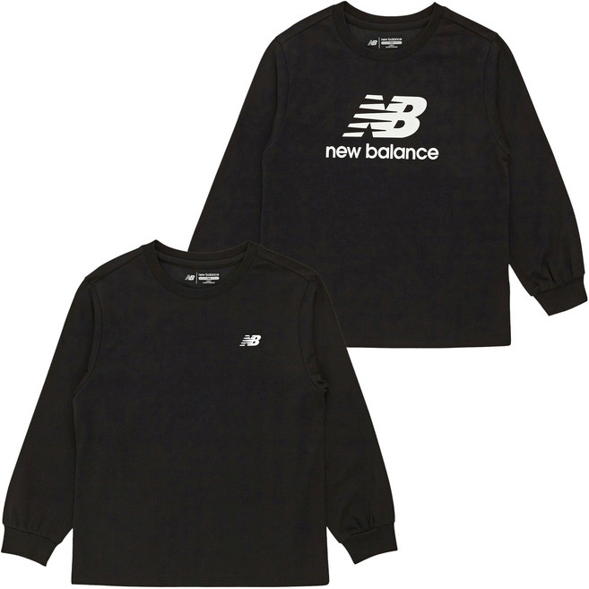 뉴발란스키즈 NK9BFB398U ESSENTIAL 긴팔 티셔츠 2종 세트