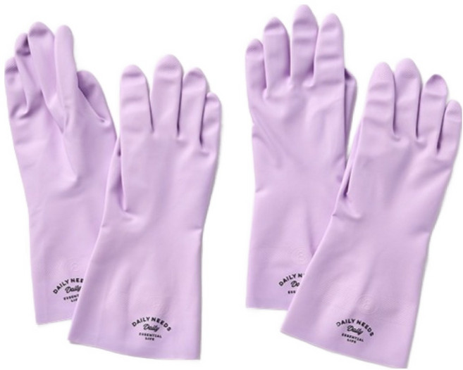 모던하우스 잘 찢어지지 않는 니트릴 고무장갑 좌우세트, 2세트, 중(M), 퍼플