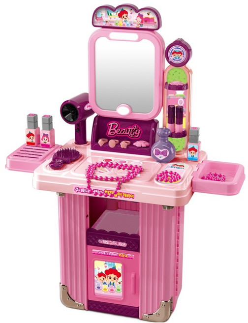 애들랜드 주니토니 노래하는 화장놀이 캐리어, 혼합색상, 1개