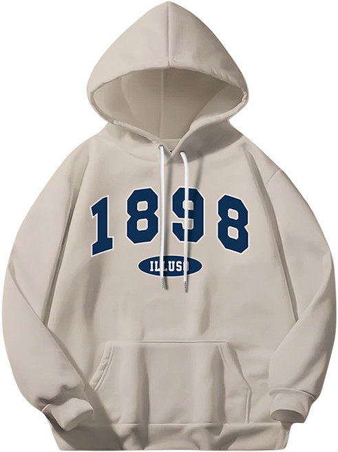 일루소 남녀공용 1898 소프트 특양면 후드티