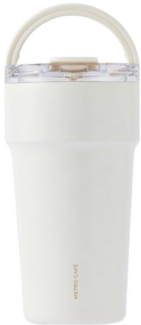 LocknLock 樂扣樂扣 咖啡廳陶瓷頂蓋隨行杯 LHC4416, 象牙白, 710ml, 1個