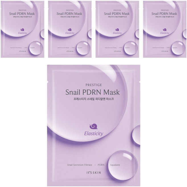 잇츠스킨 프레스티지 스네일 피디알엔 마스크, 1개, 5개입