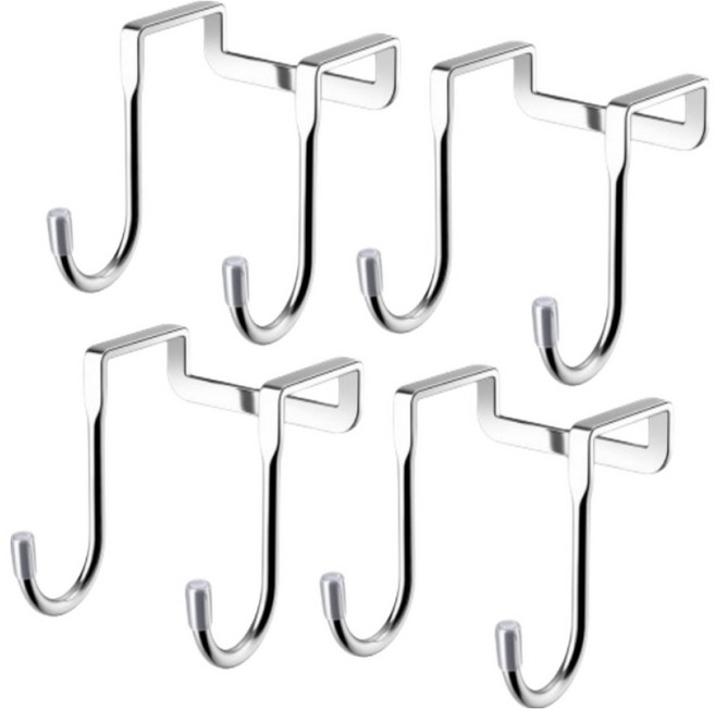 오템 다용도 문걸이 후크 소형 4p, 화이트, 1개