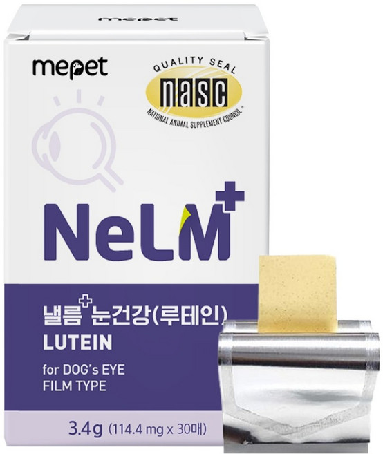 미펫 강아지 낼름 플러스 눈건강 루테인 영양제 30p, 3.4g, 눈물개선/눈건강, 1개