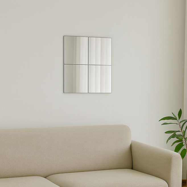 오템 아크릴 거울 20 x 20 cm 4p