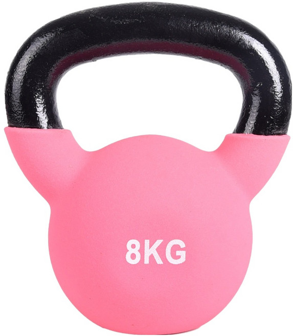 AD-ROCKET KettleBell 頂級鑄鐵 軟壺鈴, 玫紅色, 8kg, 1個