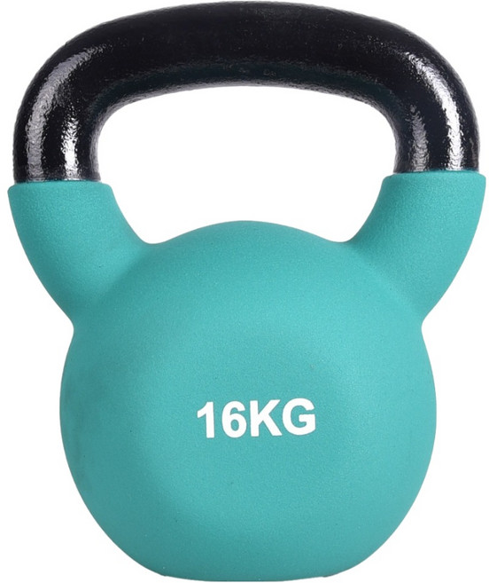 AD-ROCKET KettleBell 頂級鑄鐵 軟壺鈴, 綠色, 16kg, 1個