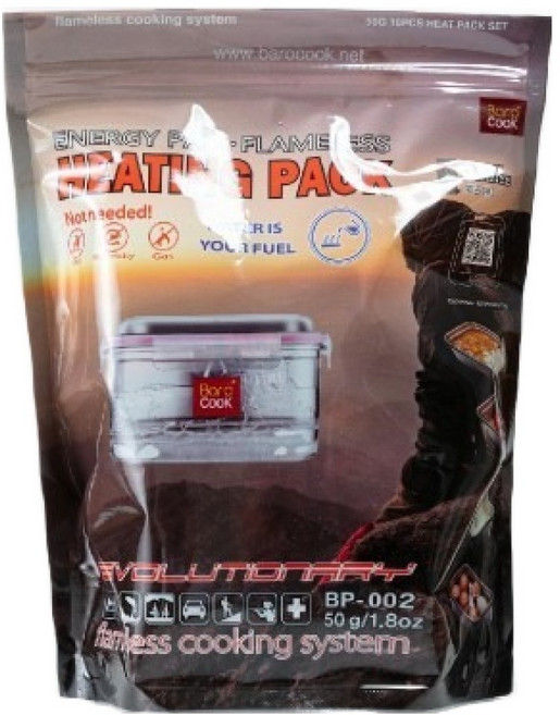 Barocook 용기 리필용 발열팩 220 x 10 x 270 mm, 10개, 50g