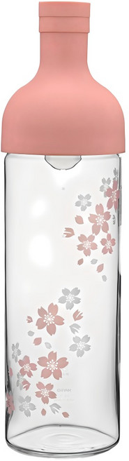 HARIO 好璃奧 酒瓶冷泡茶壺 FIB-75-SAK-AYA, 櫻花粉, 1個, 750ml