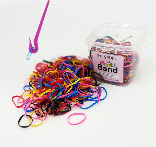 꼰띠밴드 바스켓 TPU 머리끈 + 커터 세트