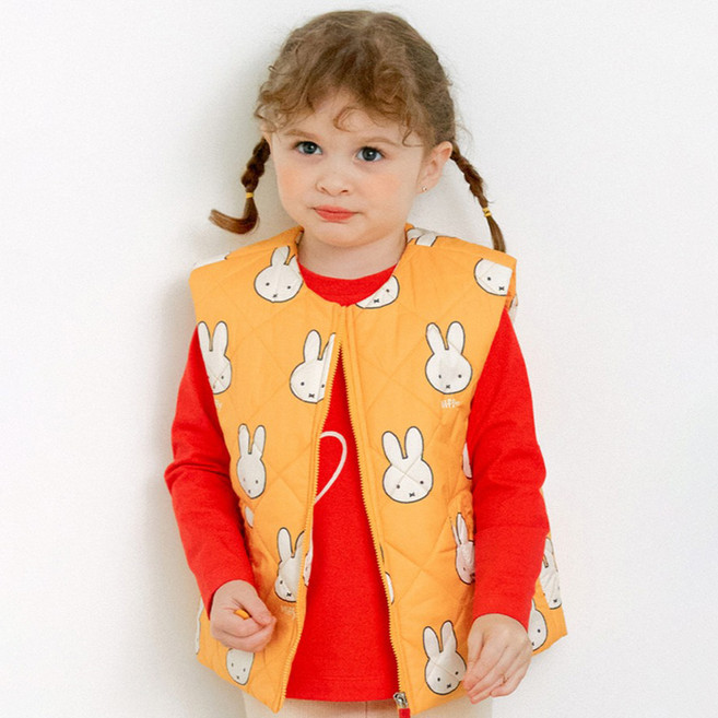 Happyland Miffy 滿版印花鋪棉背心