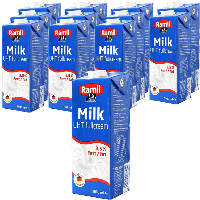 프리쉴리 멸균우유, 1L, 12개