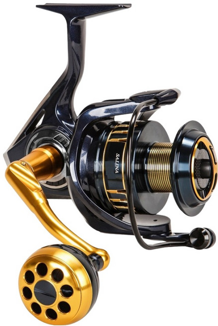okuma 寶熊釣具 漁輪 Spinning 剎那 SALINA 紡車捲線器 SAIII6000HA, 1個, 黑色 + 金色
