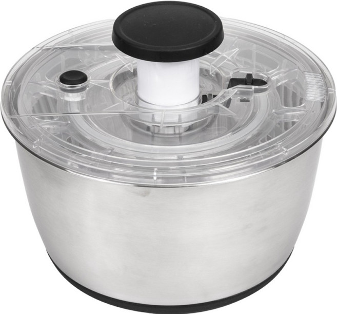 4BNK 스텐 304 대용량 야채 탈수기 6L, 실버, 1개