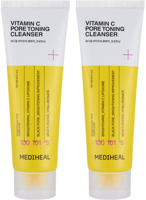 메디힐 모공토닝 클렌징폼, 120ml, 2개