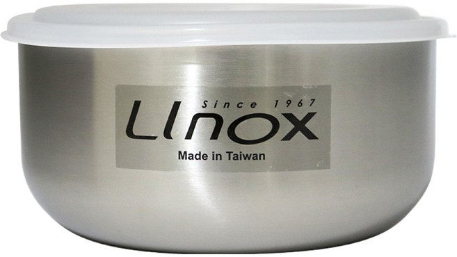 LInox 廚之坊 抗菌不鏽鋼調理碗, 容器 + 蓋子, 1個