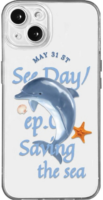 hottmall 海豚字母手機殼