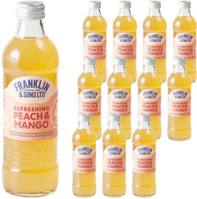 프랭클린앤썬 피치 & 망고, 12개, 275ml