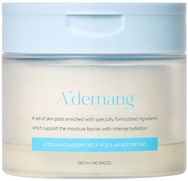 Ademang 마린 켈프 아쿠아 모이스처 토너 패드 280ml, 60매입, 1개