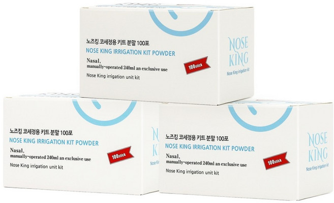 노즈킹 코세척분말 100p, 3개