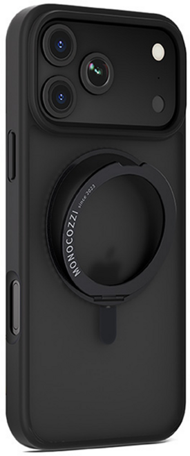 MONOCOZZI 手機磁吸保護殼 iPhone 17 Pro Max 360旋轉支架 防摔 防指紋 黑色