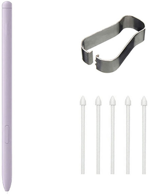 B Z 適用於 Galaxy Tab S S6 / S7 / S8 / S9 / S10 的 S Pen 觸控筆 + 5個替換筆尖 + 鑷子套組, 1套, 粉彩粉紅色