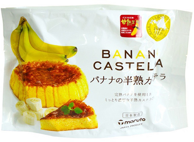 마루토세이카 바나나 반숙 카스테라, 165g, 1개