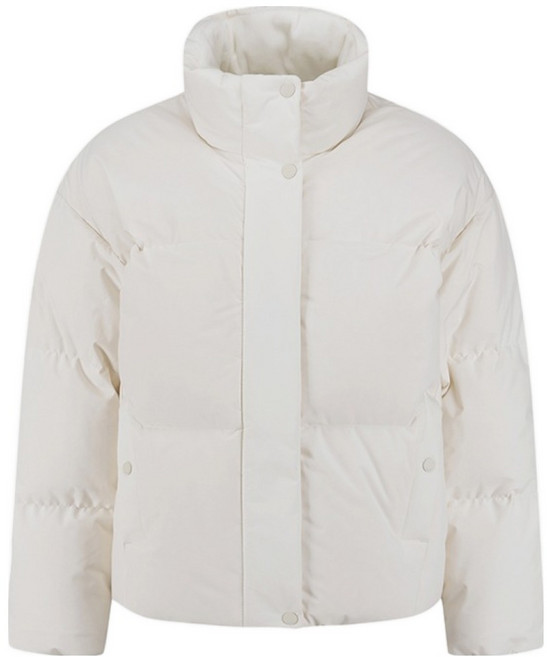 POLHAM 女款高領基本款短版羽絨外套