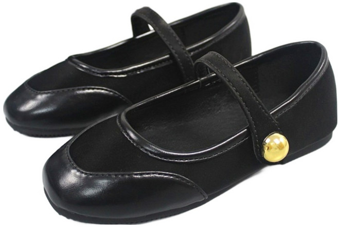 하라로이 벨티드 금색장식 메리제인 플랫슈즈