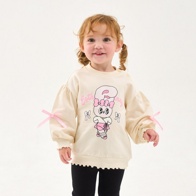 Esther Bunny Little 芭蕾舞伶可愛大學T恤