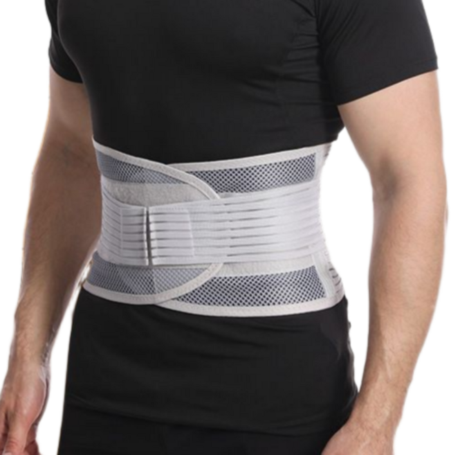 겜사 메쉬 허리 지지 보호대, 그레이, 1개