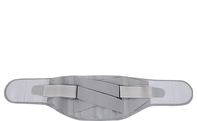 TIMLEI 日本 可調式綁帶護腰帶 腰肌勞損腰托 束腰帶 灰色, 1個