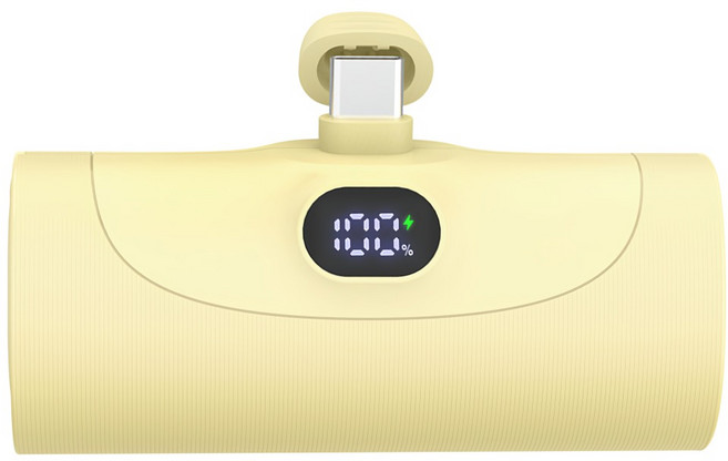 AWSON 歐森 PD 隨行口袋充 TPC 5000mAh Type-C, AWP-5711, 黃色
