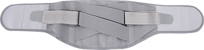 TIMLEI 日本 可調式綁帶護腰帶 腰肌勞損腰托 束腰帶 灰色, 1個