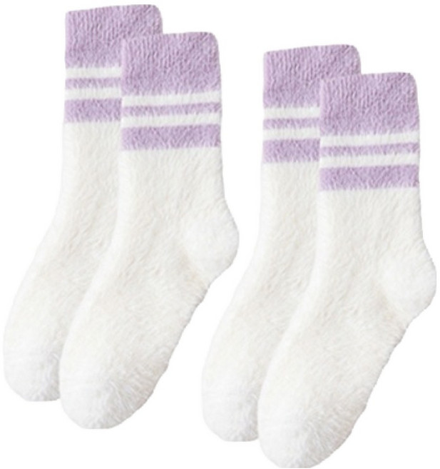 Sonio 女性條紋睡眠襪 2雙