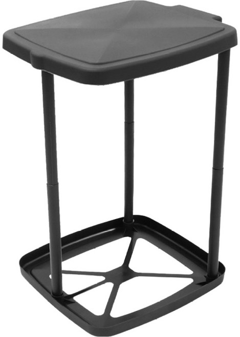 원이네 재활용 분리수거함 비닐 걸이 거치대, 블랙