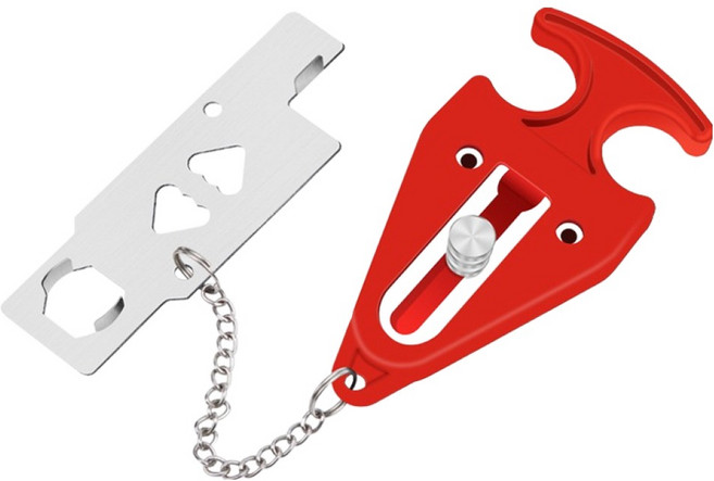 튼튼한 이중 여행용 휴대용 도어락 잠금장치, 혼합색상, 1개