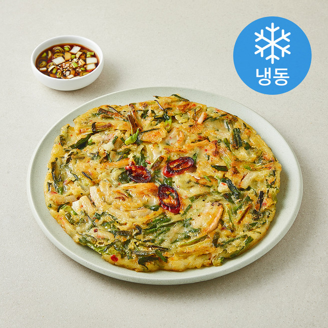 지엔씨푸드 빠삭 해물파전 (냉동), 300g, 1개