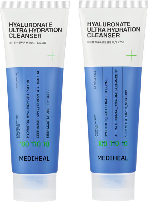 메디힐 히알루론산 밀도보습 클렌징폼, 120ml, 2개