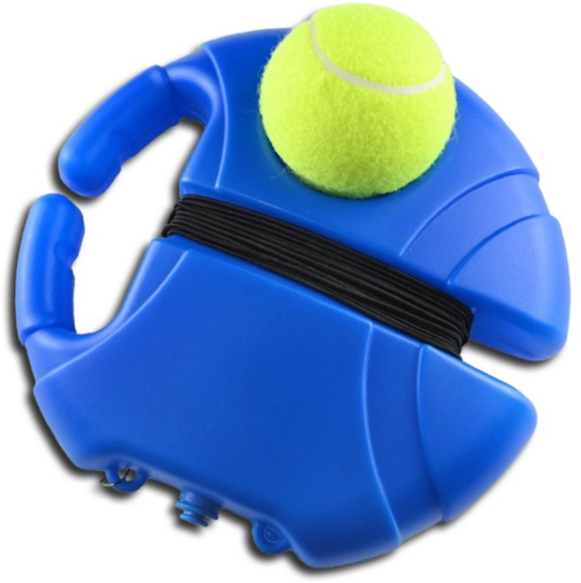 BOSHIKA 휴대용 셀프 테니스 실내 훈련용품 고정물통 + 리턴볼 세트, 1세트