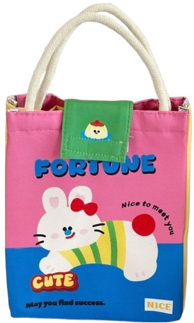 Flori 可愛設計保溫便攜式便當袋, 03 弓箭兔子