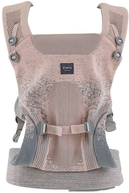 리안 신생아용 브리즈핏 니팅메쉬 아기띠, 베이비핑크