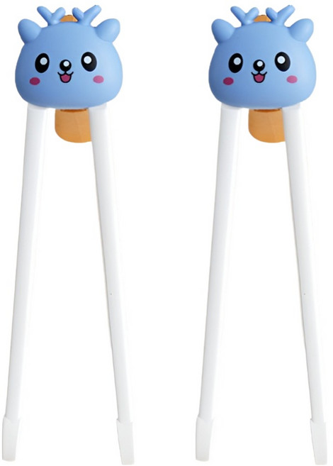 빅벅 아동용 교정 젓가락, 블루, 2개