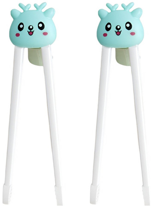 빅벅 아동용 교정 젓가락, 그린, 2개