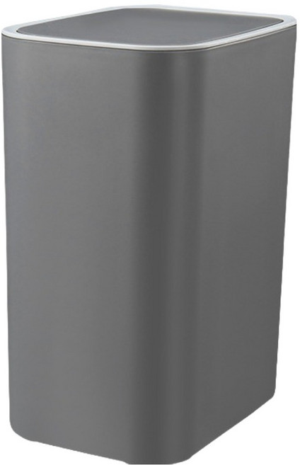 원터치 심플 냄새차단 휴지통 BRP1408, 그레이