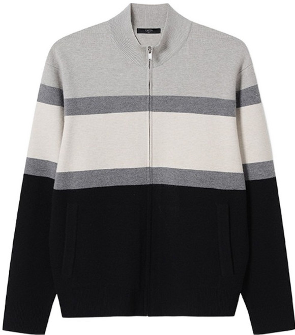 탑텐 남성용 소프트터치 모크넥 집업 가디건 MSE4EC1502