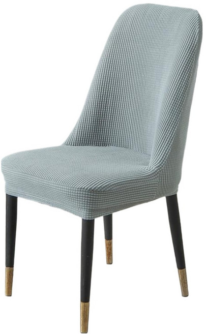 엑스터 럭셔리 모던 곡선형 등받이 의자 커버, 아크 멜란지그레이, 1개